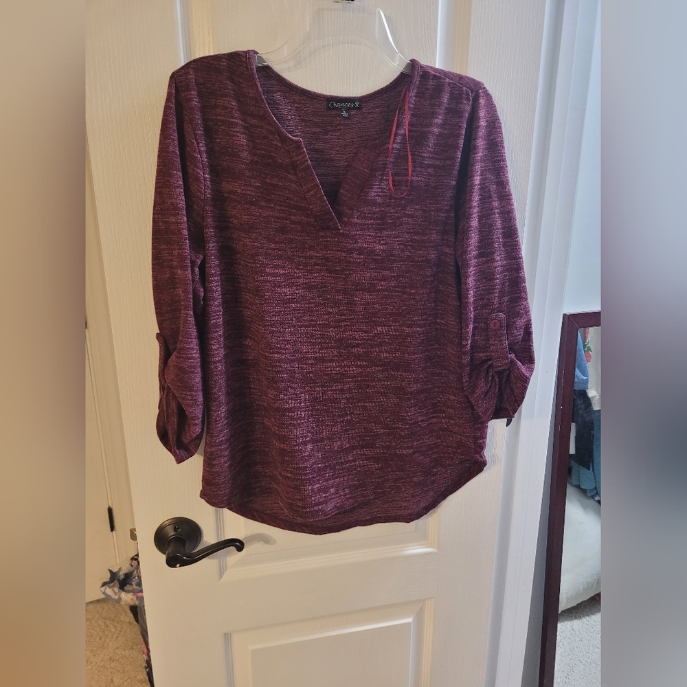 Chances R Medium Maroon Blouse